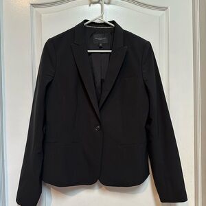 Banana Republic Classic Fit Black Blazer Marzotto Italian Wool